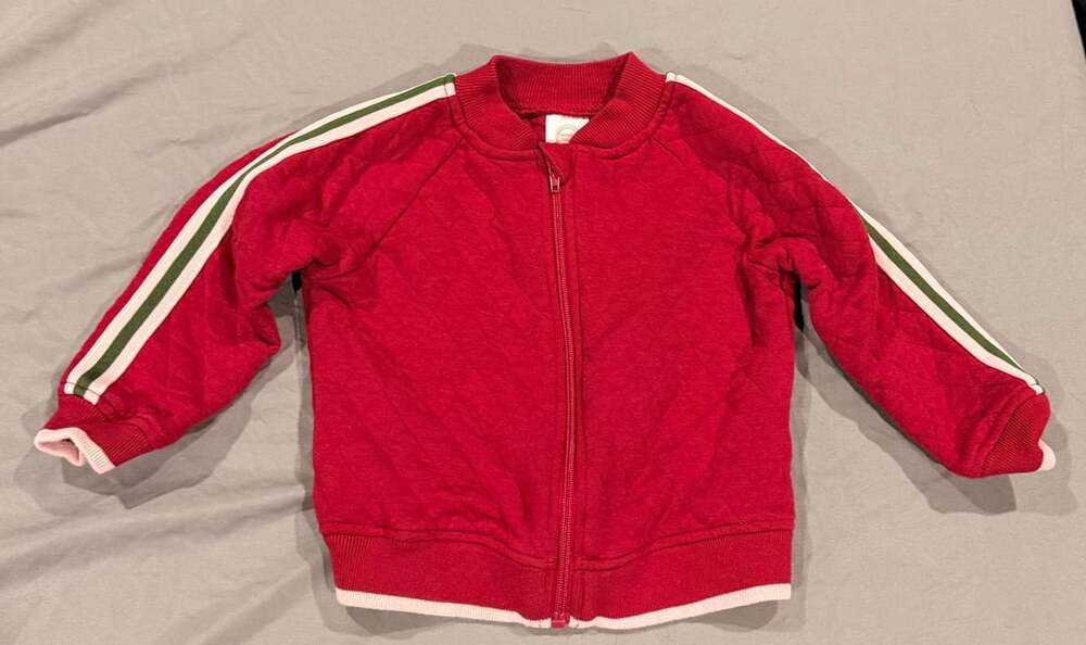Wonder Nation Quilted Track Jacket Size 2T Red